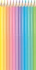 Színes ceruza készlet, háromszögletű, MAPED "Color'Peps Pastel", 12 különböző pasztell szín