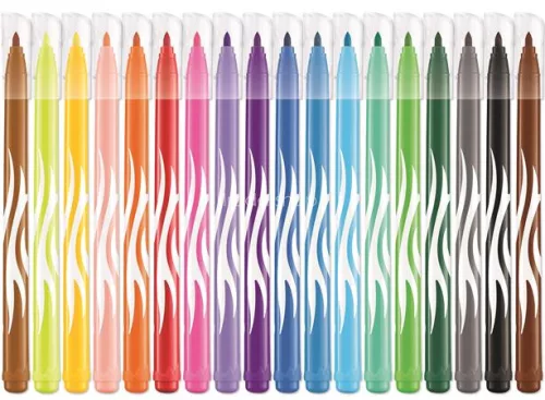 Filctoll készlet, 2,8 mm, kimosható, MAPED "Color'Peps Jungle", 18 különböző szín