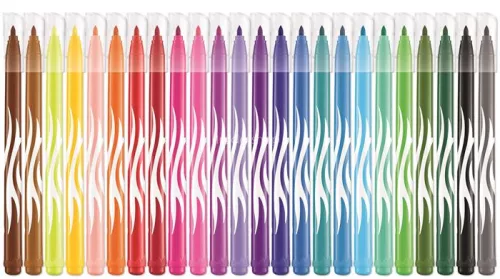 Filctoll készlet, 2,8 mm, kimosható, MAPED "Color'Peps Jungle", 24 különböző szín