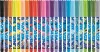 Filctoll készlet, 2 mm, kimosható, MAPED "Color'Peps Ocean Life", 24 különböző szín