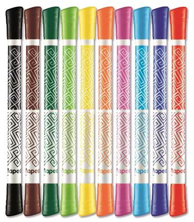 Filctoll készlet, MAPED "Color'Peps Duo Tip", 10 különböző szín