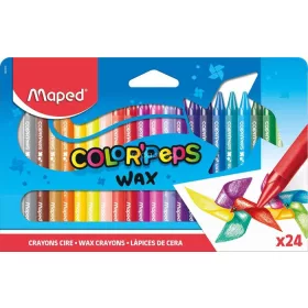   Zsírkréta, MAPED "Color'Peps Wax", 24 különböző szín