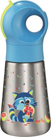 Kulacs, 350 ml, rozsdamentes acél, MAPED PICNIK "Concept Miniz", mosómedve