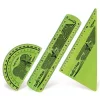 Vonalzókészlet, műanyag, törhetetlen, 3 darabos, MAPED "Twist'n Flex"