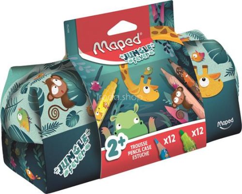 Tolltartó, cipzáras, töltött, MAPED "Jungle Fever"