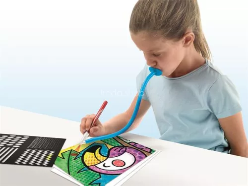 Fújós filctoll készlet, csíkozás, MAPED CREATIV "Blow pen Art"