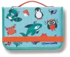 Kreatív készségfejlesztő tábla, utazótáskával, állati móka, MAPED CREATIV "Travel Board"