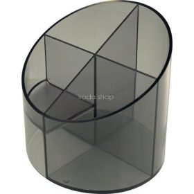   Írószertartó, 4 részes, HELIT "Economy", füstszínű