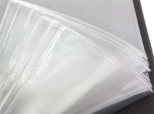 Étlaptartó, A4, bőrhatású, PANTA PLAST "Keretes Menu", sötétbarna-barna