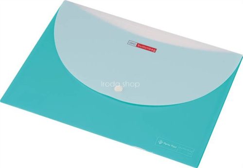 Irattartó tasak, A4, PP, patentos, két zsebes, 200 mikron, PANTA PLAST, zöld