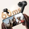 Bluetooth sztereó fülhallgató, v5.2, TWS, töltőtok, érintés vezérlés, zajszűrővel, vízálló, játékosoknak ajánlott, SoundPeats Life, fekete