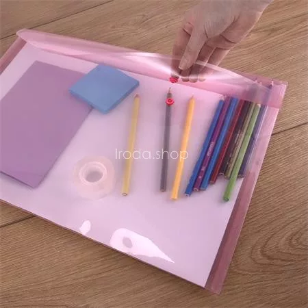 Irattartó tasak, A3, PP, patentos, RAPESCO, vegyes színek