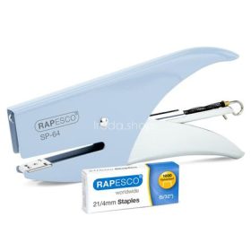   Tűzőgép, kézi, 21/4, 12 lap, RAPESCO "SP-64", kék