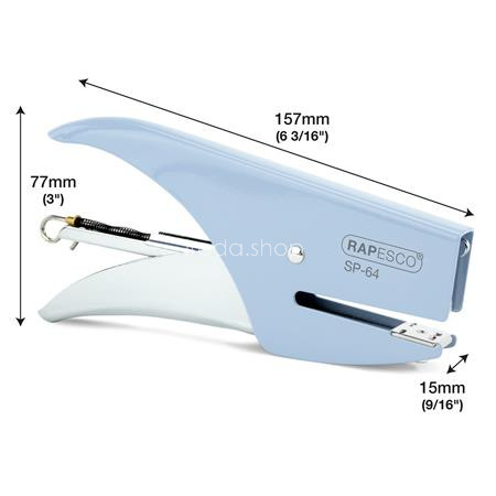 Tűzőgép, kézi, 21/4, 12 lap, RAPESCO "SP-64", kék