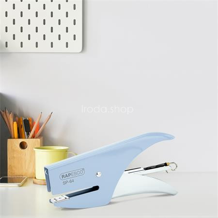 Tűzőgép, kézi, 21/4, 12 lap, RAPESCO "SP-64", kék