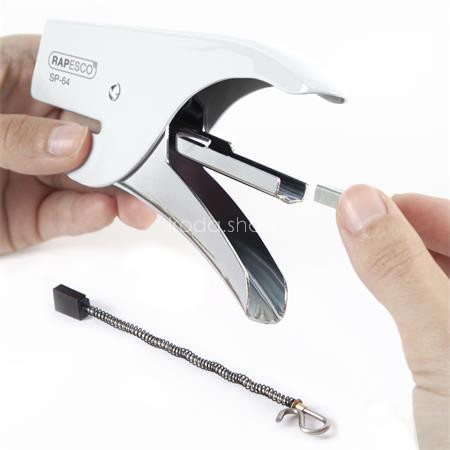 Tűzőgép, kézi, 21/4, 12 lap, RAPESCO "SP-64", fehér