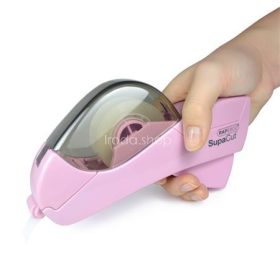   Ragasztószalag-adagoló, RAPESCO "SupaCut", világos rózsaszín