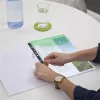 Irattartó tasak, A4+, lefűzhető, patentos, RAPESCO "Eco", áttetsző vegyes színek