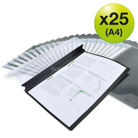 Gyorsfűző, PP, A4, RAPESCO "Eco", fekete