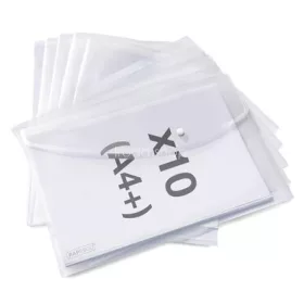   Irattartó tasak, A4+, PP, patentos, RAPESCO "Eco", áttetsző