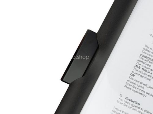 Gyorsfűző, klipes, PP, A4, RAPESCO "Eco GRS Recycled", fekete