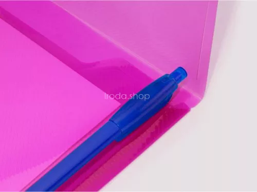 Irattartó tasak, DL, patentos, RAPESCO "Eco GRS Recycled", áttetsző vegyes színek