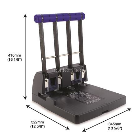 Lyukasztó, nagyteljesítményű, négylyukú, 150 lap, RAPESCO "4400"