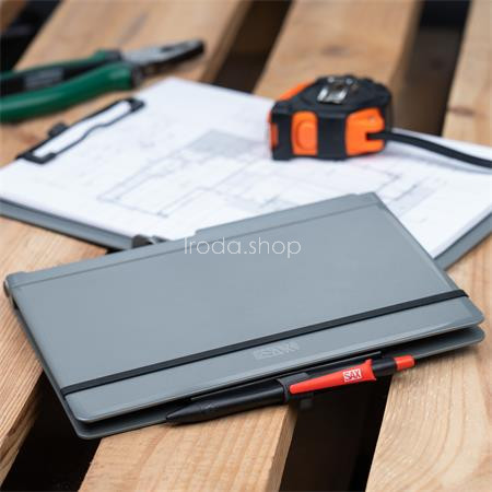 Felírótábla, A4, összehajtható, SAX, szürke