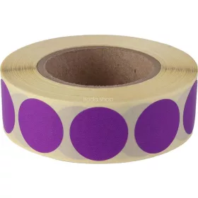 Etikett, 20 mm kör, 1000 etikett/tekercs, lila