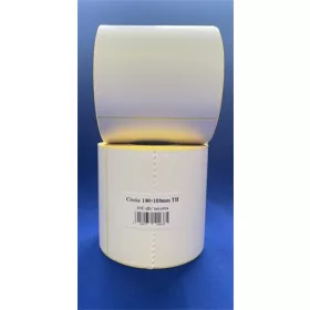 Etikett, thermo, 100x100 mm, 600 etikett/tekercs, fehér