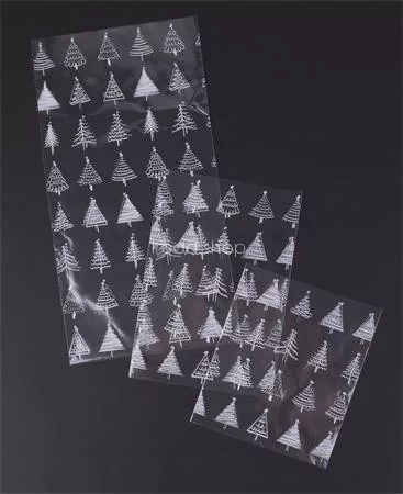 Celofán tasak, BOPP, 100x150 mm, karácsonyi mintás