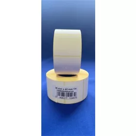 Etikett, thermo, 35x42 mm, 1000 etikett/tekercs, fehér