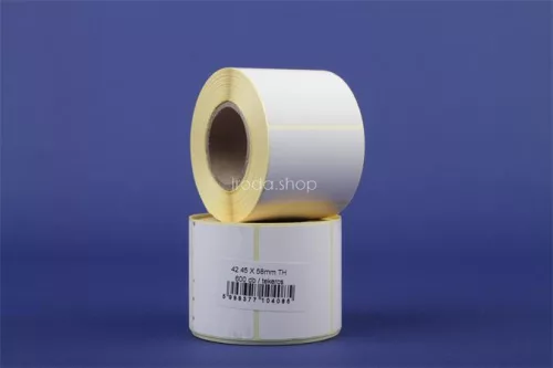 Etikett, thermo, 43x58 mm, 600 etikett/tekercs, fehér