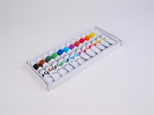 Tempera készlet, 12 darabos, COOL BY VICTORIA