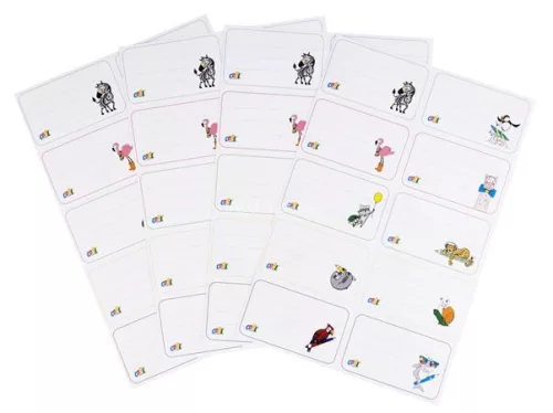 Füzetcímke, 40 db, COOL BY VICTORIA