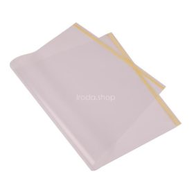 Könyvborító, narancsos, öntapadó csíkkal, 45x25 cm