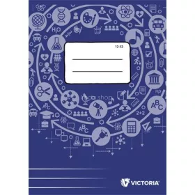   Füzet, tűzött, A5, vonalas, 32 lap, 3. osztály, VICTORIA PAPER Circle "12-32"