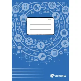   Füzet, tűzött, A5, vonalas, 32 lap, 1. osztály, VICTORIA PAPER Circle "14-32"