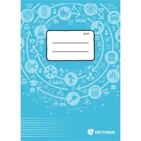   Füzet, tűzött, A5, vonalas, 32 lap, 2. osztály, VICTORIA PAPER Circle "16-32"