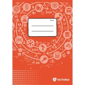   Füzet, tűzött, A5, kockás, 32 lap, VICTORIA PAPER Circle "27-32"