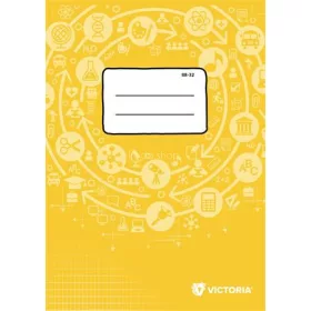   Füzet, tűzött, A4, francia kockás, 32 lap, VICTORIA PAPER Circle "88-32"