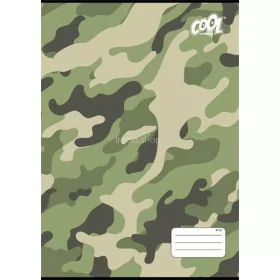   Füzet, tűzött, A4, kockás, 32 lap, COOL BY VICTORIA "Camouflage", "87-32"