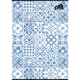   Füzet, tűzött, A4, kockás, 80 lap, COOL BY VICTORIA "Mediterrain patterns"