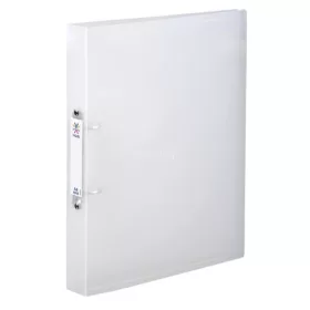   Gyűrűs könyv, 2 gyűrű, 40 mm, A4, maxi, PP, cserélhető címke, VIQUEL "Propyglass", víztiszta