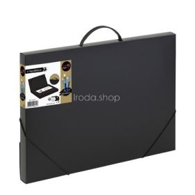   Irattartó mappa, gumis, 30 mm, A3, PP, VIQUEL "Creativ Gallery", fekete