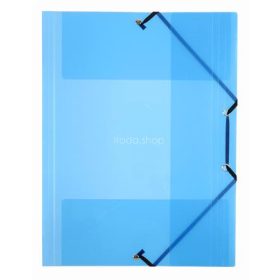   Gumis mappa, 15 mm, PP, A4, VIQUEL "Propyglass", kék