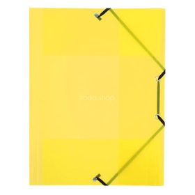   Gumis mappa, 15 mm, PP, A4, VIQUEL "Propyglass", sárga