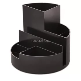   Írószertartó, újrahasznosított, MAUL "Roundbox", fekete