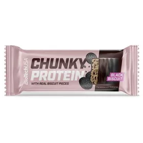   Fehérjeszelet, gluténmentes, 50g, BIOTECH USA "Chunky Protein Bar", Black Biscuit