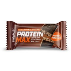   Fehérjeszelet, gluténmentes, 45g, BIOTECH USA "Protein Max", sós karamell